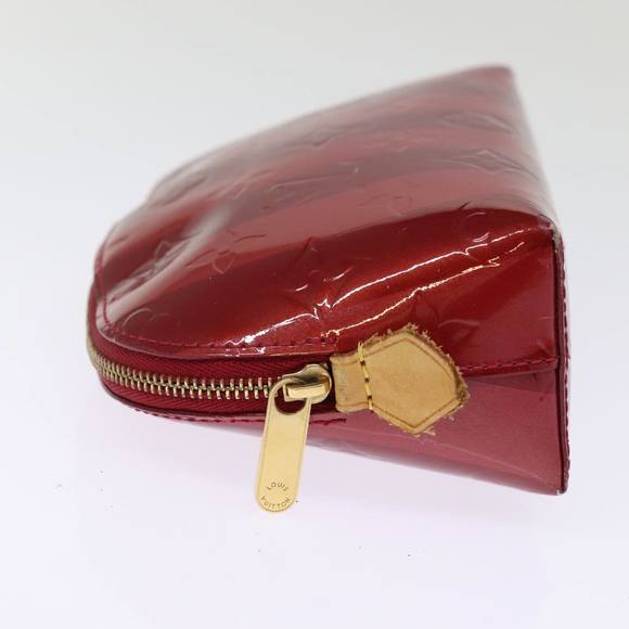 LOUIS VUITTON Vernis Rayure Pochette Cosmetic Pomme D'amour M91721 LV Auth 76184 - Picture 3 of 16